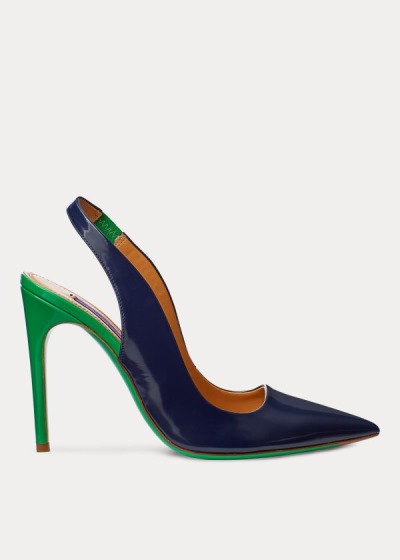 Women's Ralph Lauren Carley Two-Tone Calfskin Pumps | 516398GHN